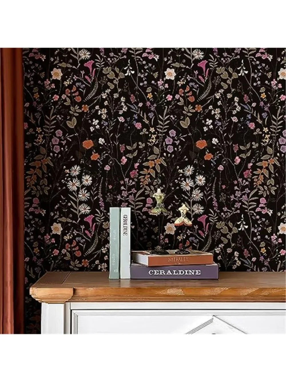Floral Wallpaper Peel and Stick- Farm Wildwood Daisy Flower Stick on Wallpaper